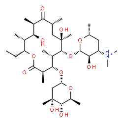 ChemSpider 2D Image | erythromycin D(1+) | C36H66NO12