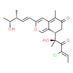 ChemSpider 2D Image | chaetomugilin P | C22H27ClO5