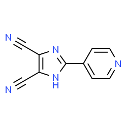 ChemSpider 2D Image | 2-(4-Pyridinyl)-1H-imidazole-4,5-dicarbonitrile | C10H5N5