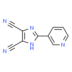 ChemSpider 2D Image | 2-(3-Pyridinyl)-1H-imidazole-4,5-dicarbonitrile | C10H5N5