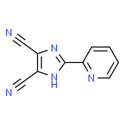 ChemSpider 2D Image | 2-(2-Pyridinyl)-1H-imidazole-4,5-dicarbonitrile | C10H5N5