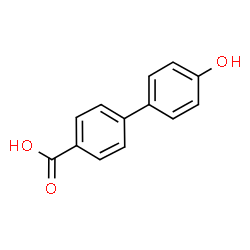 ChemSpider 2D Image | 4-(4-Hydroxyphenyl)benzoic Acid | C13H10O3