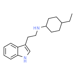 ChemSpider 2D Image | 4-Ethyl-N-[2-(1H-indol-3-yl)ethyl]cyclohexanamine | C18H26N2