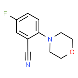 ChemSpider 2D Image | 5-Fluoro-2-(4-morpholinyl)benzonitrile | C11H11FN2O