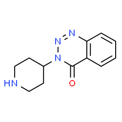ChemSpider 2D Image | 3-(4-Piperidinyl)-1,2,3-benzotriazin-4(3H)-one | C12H14N4O