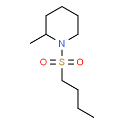 ChemSpider 2D Image | 1-(Butylsulfonyl)-2-methylpiperidine | C10H21NO2S