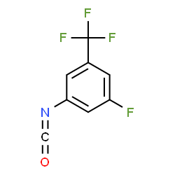 ChemSpider 2D Image | 3-Fluoro-5-(trifluoromethyl)phenyl isocyanate | C8H3F4NO