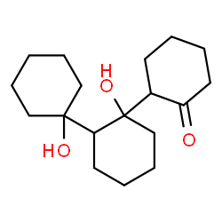 ChemSpider 2D Image | 1',1''-Dihydroxy-1,1':2',1''-ter(cyclohexan)-2-one | C18H30O3