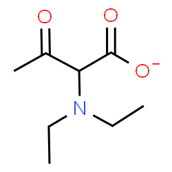 ChemSpider 2D Image | 2-(Diethylamino)-3-oxobutanoate | C8H14NO3
