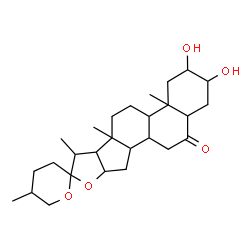 ChemSpider 2D Image | 2,3-Dihydroxyspirostan-6-one | C27H42O5