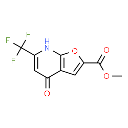 ChemSpider 2D Image | Methyl 4-oxo-6-(trifluoromethyl)-4,7-dihydrofuro[2,3-b]pyridine-2-carboxylate | C10H6F3NO4