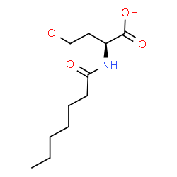ChemSpider 2D Image | N-Heptanoyl-L-homoserine | C11H21NO4