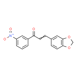 ChemSpider 2D Image | 3-(1,3-Benzodioxol-5-yl)-1-(3-nitrophenyl)-2-propen-1-one | C16H11NO5