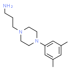 ChemSpider 2D Image | 3-[4-(3,5-Dimethylphenyl)-1-piperazinyl]-1-propanamine | C15H25N3