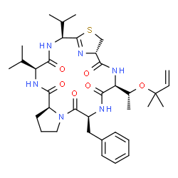 ChemSpider 2D Image | hexamollamide | C36H52N6O6S