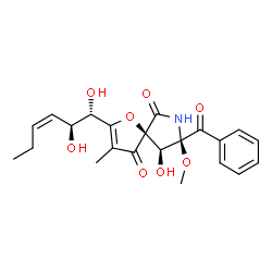 ChemSpider 2D Image | pseurotin A2 | C22H25NO8