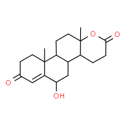 ChemSpider 2D Image | 6-Hydroxy-10a,12a-dimethyl-3,4,4a,5,6,9,10,10a,10b,11,12,12a-dodecahydro-2H-naphtho[2,1-f]chromene-2,8(4bH)-dione | C19H26O4