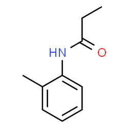 ChemSpider 2D Image | N-(2-Methylphenyl)propanamide | C10H13NO