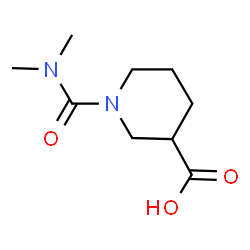 ChemSpider 2D Image | 1-(Dimethylcarbamoyl)-3-piperidinecarboxylic acid | C9H16N2O3
