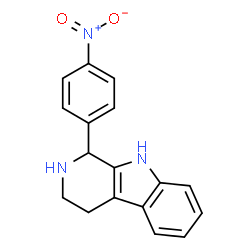 ChemSpider 2D Image | 1-(4-NITRO-PHENYL)-2,3,4,9-TETRAHYDRO-1H-β-CARBOLINE | C17H15N3O2