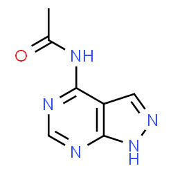 ChemSpider 2D Image | N-(1H-Pyrazolo[3,4-d]pyrimidin-4-yl)acetamide | C7H7N5O
