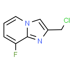 ChemSpider 2D Image | 2-(Chloromethyl)-8-fluoroimidazo[1,2-a]pyridine | C8H6ClFN2