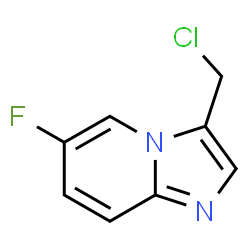 ChemSpider 2D Image | 3-(Chloromethyl)-6-fluoroimidazo[1,2-a]pyridine | C8H6ClFN2