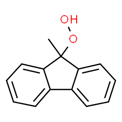 ChemSpider 2D Image | 9-Methyl-9H-fluoren-9-yl hydroperoxide | C14H12O2