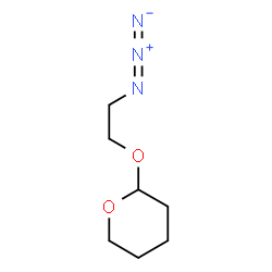 ChemSpider 2D Image | 2-(2-Azidoethoxy)tetrahydro-2H-pyran | C7H13N3O2