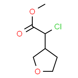 ChemSpider 2D Image | methyl 2-chloro-2-(oxolan-3-yl)acetate | C7H11ClO3