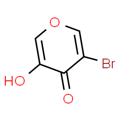 ChemSpider 2D Image | 3-Bromo-5-hydroxy-4H-pyran-4-one | C5H3BrO3
