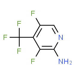 ChemSpider 2D Image | 3,5-Difluoro-4-(trifluoromethyl)-2-pyridinamine | C6H3F5N2