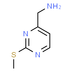 ChemSpider 2D Image | (2-(Methylthio)pyrimidin-4-yl)methanamine | C6H9N3S