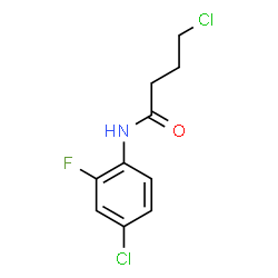 ChemSpider 2D Image | 4-Chloro-N-(4-chloro-2-fluorophenyl)butanamide | C10H10Cl2FNO