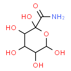 ChemSpider 2D Image | 2,3,4,5,6-Pentahydroxytetrahydro-2H-pyran-2-carboxamide | C6H11NO7