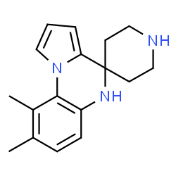 ChemSpider 2D Image | 8',9'-Dimethyl-5'H-spiro[piperidine-4,4'-pyrrolo[1,2-a]quinoxaline] | C17H21N3
