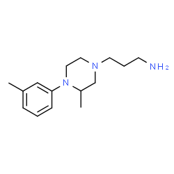 ChemSpider 2D Image | 3-[3-Methyl-4-(3-methylphenyl)-1-piperazinyl]-1-propanamine | C15H25N3