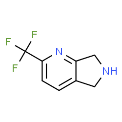 ChemSpider 2D Image | 2-(trifluoromethyl)-5h,6h,7h-pyrrolo[3,4-b]pyridine | C8H7F3N2
