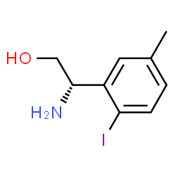 ChemSpider 2D Image | (2S)-2-Amino-2-(2-iodo-5-methylphenyl)ethanol | C9H12INO