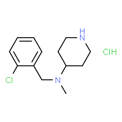 ChemSpider 2D Image | N-(2-Chlorobenzyl)-N-methyl-4-piperidinamine hydrochloride (1:1) | C13H20Cl2N2