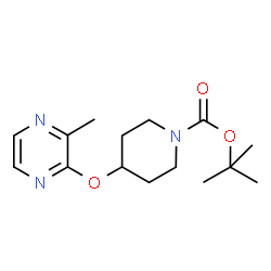 ChemSpider 2D Image | tert-Butyl 4-((3-methylpyrazin-2-yl)oxy)piperidine-1-carboxylate | C15H23N3O3