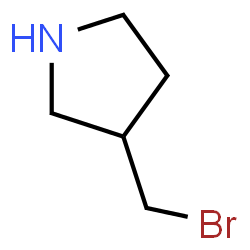 ChemSpider 2D Image | 3-(Bromomethyl)pyrrolidine | C5H10BrN