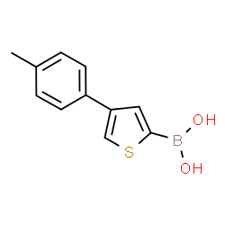 ChemSpider 2D Image | [4-(4-Methylphenyl)-2-thienyl]boronic acid | C11H11BO2S