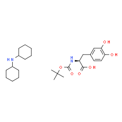 ChemSpider 2D Image | 3-Hydroxy-N-{[(2-methyl-2-propanyl)oxy]carbonyl}-L-tyrosine - N-cyclohexylcyclohexanamine (1:1) | C26H42N2O6