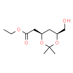 ChemSpider 2D Image | Ethyl 2,4-dideoxy-3,5-O-isopropylidene-D-erythro-hexonate | C11H20O5