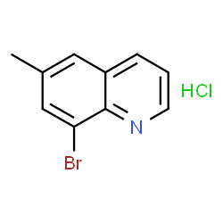 ChemSpider 2D Image | 8-Bromo-6-methylquinoline hydrochloride | C10H9BrClN