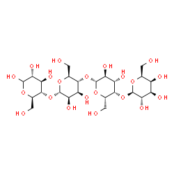 ChemSpider 2D Image | beta-L-Galactopyranosyl-(1->4)-beta-L-galactopyranosyl-(1->4)-alpha-L-mannopyranosyl-(1->4)-D-glucopyranose | C24H42O21