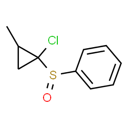 ChemSpider 2D Image | [(1-Chloro-2-methylcyclopropyl)sulfinyl]benzene | C10H11ClOS