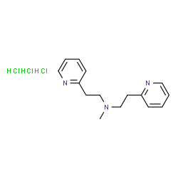 ChemSpider 2D Image | N-Methyl-2-(2-pyridinyl)-N-[2-(2-pyridinyl)ethyl]ethanamine trihydrochloride | C15H22Cl3N3