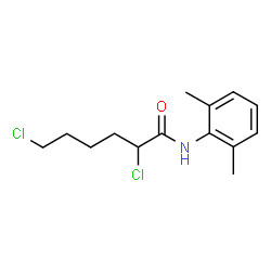ChemSpider 2D Image | 2,6-Dichloro-N-(2,6-dimethylphenyl)hexanamide | C14H19Cl2NO